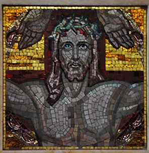 Mosaïque Mauméjean : Le Christ sur la croix