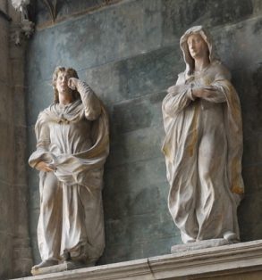 Statues de la Vierge et de saint Jean(?)