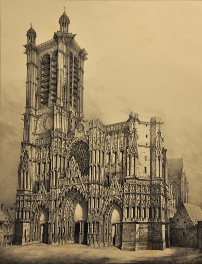 La façade de la cathédrale de Troyes