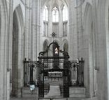 La nef et le chœur de l'abbatiale Saint-Germain à Auxerre