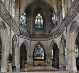 Le chœur de l'église Saint-Jean à Caen