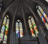 L'abside et ses vitraux, église Notre-Dame de Combourg
