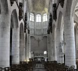 La nef de l'église Saint-Jean à Joigny