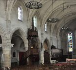 La nef de l'église Saint-Jean-Baptiste à Saint-Jean-d'Angély