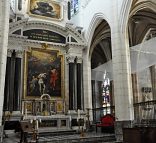 Le chœur de l'église Saint-Jean-au-Marché et le retable de Michel Noblet