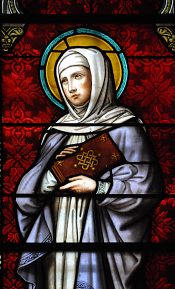 Sainte Françoise, détail.