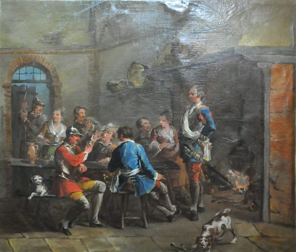 «Soldats dans un cabaret» de Charles Parrocel (1688-1752).