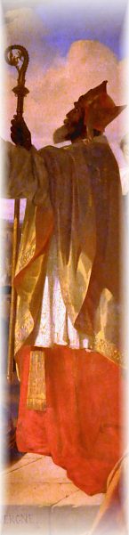 Saint Aignan sauve Orléans de l'invasion des Huns, tableau d'Anatole Dauvergne, détail Saint Aignan sauve Orléans de l'invasion des Huns, tableau d'Anatole Dauvergne, détail