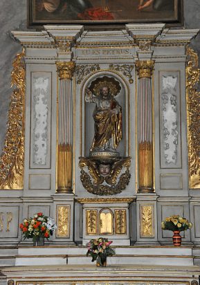 L'autel Saint-Joseph et la décoration baroque de son retable