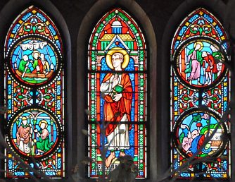 Saint Fiacre et quatre épisodes de la vie de saint Fiacre