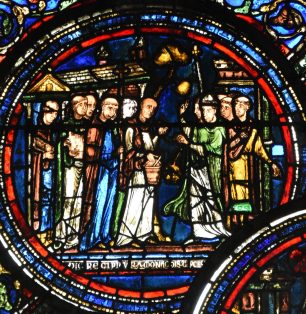 Thomas Becket est accueilli par les moines de Canterbury.