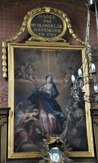 Tableau de la Vierge en majest&eacute;
