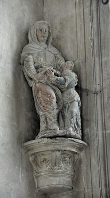 Groupe sculpté de sainte Anne et de Marie, XVIe s.