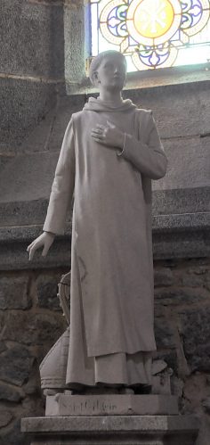 Statue moderne de saint Gilduin