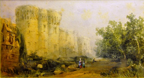 «Vue du château de Dinan» par Eugène Cicéri (1813–1890)