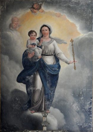 «La Vierge et l'Enfant», tableau de la chapelle Saint-Clément
