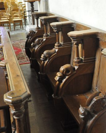 Les stalles du chœur sont de la 2e moitié du XIXe  siècle.