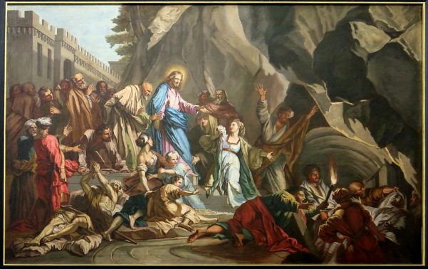 «La Résurrection de Lazare», copie d'un tableau de Jean Jouvenet