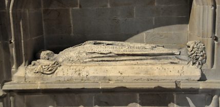 Haut–relief sous un enfeu de Pierre Hubert, mort en 1498