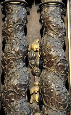 Colonnes torses décorées de pampres, XVIIe siècle