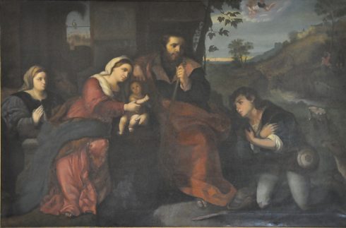 «L'Adoration des bergers», tableau d'un auteur anonyme.