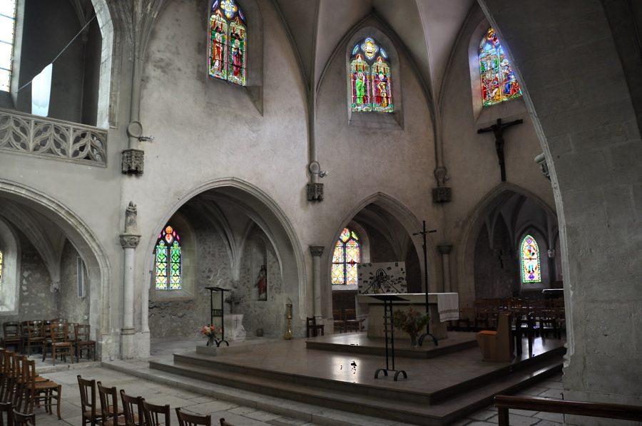 Le chœur et le transept de Saint-Sauveur