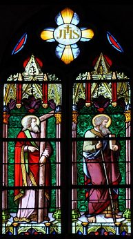 St Philippe et st Jacques le Majeur dans l'abside