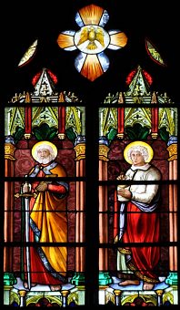 Saint Paul et saint Jean dans l'abside
