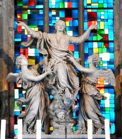 L'Assomption de la Vierge sculptée par Gaspard Imbert