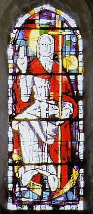Le vitrail central de l'abside