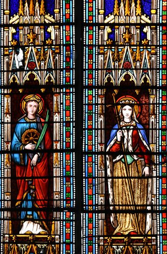Sainte Catherine d'Alexandrie et sainte Jeanne de France
