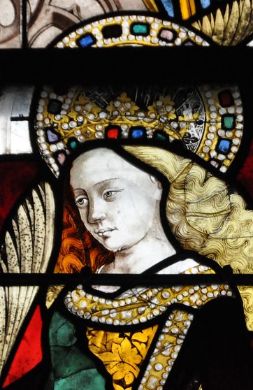 Sainte Catherine dans l'Annonciation (1448-1450), détail