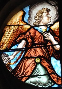 Un ange honorant la Vierge, 1619