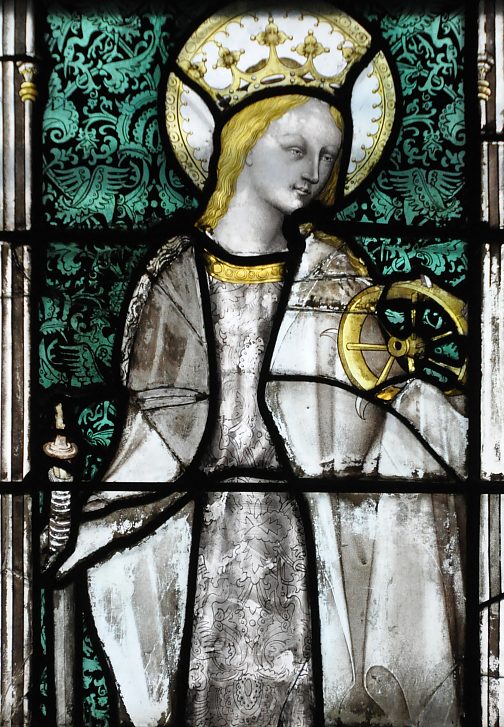 Sainte Catherine dans la chapelle Aligret.