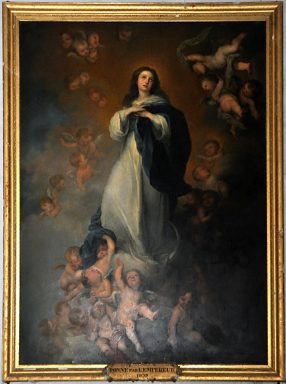 Tableau dans la nef : «L'Assomption de la Vierge»