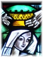 Le Couronnement de la Vierge, vitrail des années 1950