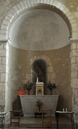 La chapelle de la Vierge dans l'absidiole sud (XIe siècle)