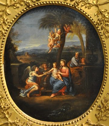 «Vierge à l'Enfant» de Jacques de Stella (1596-1657), huile sur cuivre