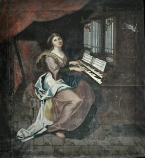 Sainte-Clotilde jouant