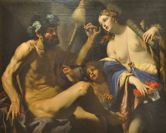 «Hercule et Omphale» de Luca Ferrari (1605-1654)