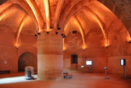 La salle supérieure de la Tour Navarre.