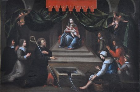 «Vierge à l'Enfant invoquée par saint Benoît»