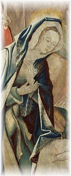 La Vierge dans la Nativité, tapisserie du XVe siècle