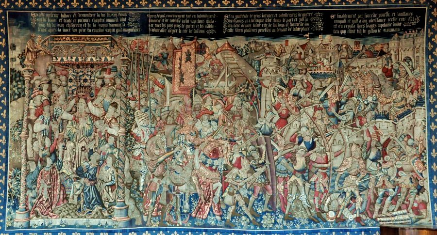 «Couronnement de Clovis et bataille de Clovis contre Syagrius»