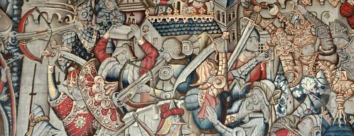 «Bataille de Clovis contre Syagrius», XVe siècle, détail