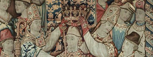 «Couronnement de Clovis», détail de la grande tapisserie