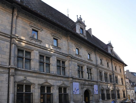 La façade du palais Granvelle dans la Grande-Rue (vers 1540)