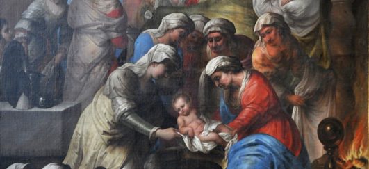 La Nativité de la Vierge par Gindertalen, 1668 (détail)