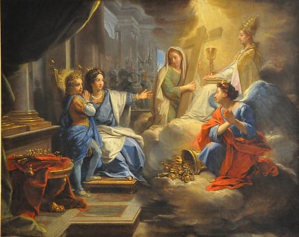 «Blanche de Castille montrant à saint Louis la Religion, la Foi et le Piété»