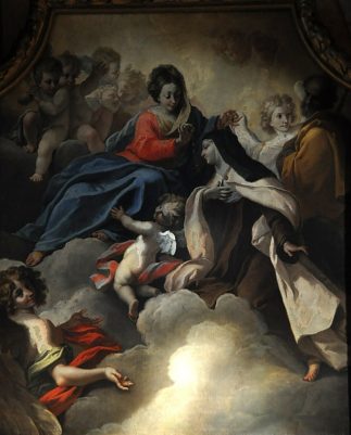 «La Vierge remettant le collier à sainte Thérèse d'Avila»